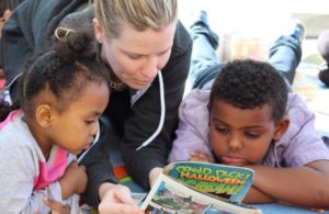 children learning to read
