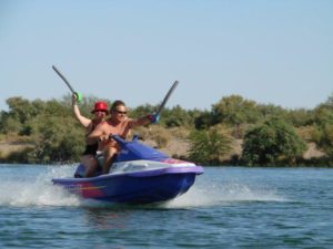 jet skiing at lost lake park