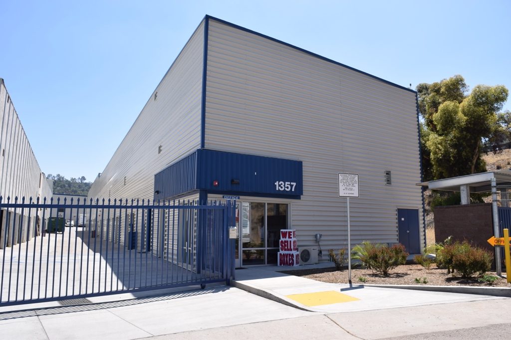 El cajon self storage facility.